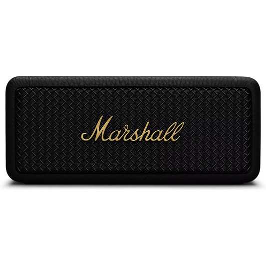 Marshall Emberton II Portable Bluetooth Speaker: True Stereophonic, Black & Brass